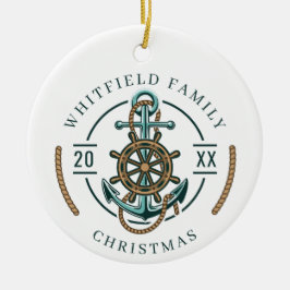 Weihnachtsfeiertage Nautic Keramik Ornament