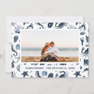 Weihnachtsfeiertage Nautic Landschaft Foto Feiertagskarte