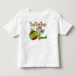Weihnachtsfeiertage Niedliche Kinderelf Kleinkind T-shirt
