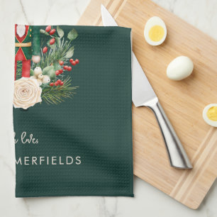 Weihnachtsfeiertage Nutcracker-Skriptfamilie Geschirrtuch