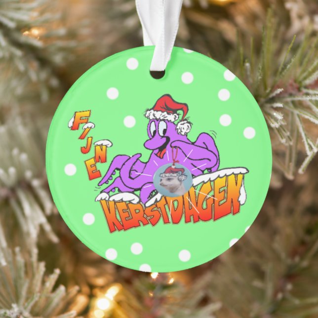 Weihnachtsfeiertage Octopus Cartoon Ornament (Baum)