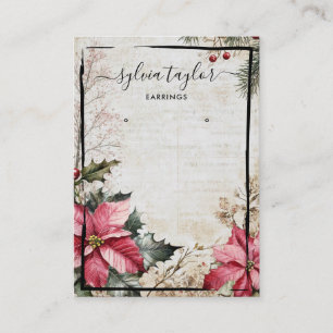 Weihnachtsfeiertage Ohrrahmen-Anzeige Logo hinzufü Visitenkarte