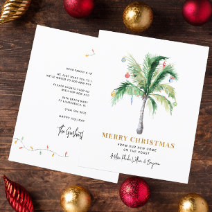 Weihnachtsfeiertage Palm Tree Moving Card
