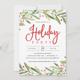 Weihnachtsfeiertage Party Einladung