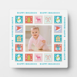 Weihnachtsfeiertage Postage Briefmarke Foto Fotoplatte