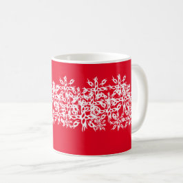 Weihnachtsfeiertage Rotes Weiß Kaffeetasse