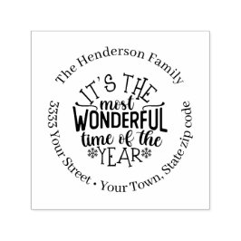 Weihnachtsfeiertage Rücksendeadresse Selbstfarbige Permastempel