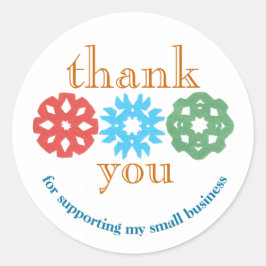 Weihnachtsfeiertage Runder Aufkleber