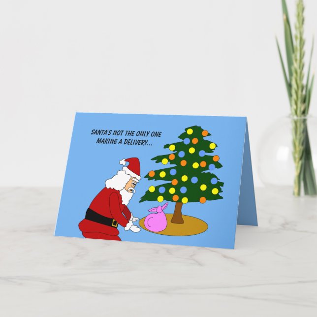 Weihnachtsfeiertage Schwangerschaft Ankündigung We (Vorderseite)