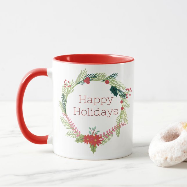 Weihnachtsfeiertage Tasse (Mit Donut)