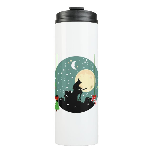 Weihnachtsfeiertage Thermosbecher (Vorderseite)