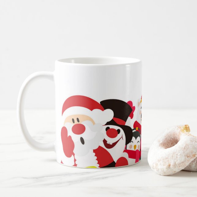 Weihnachtsfeiertage und Weihnachtsfeiertage Tasse (Mit Donut)
