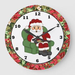 Weihnachtsfeiertage-Wanduhr Große Wanduhr