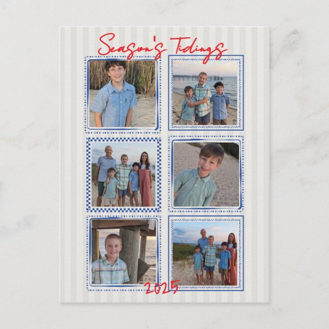 Weihnachtsfeiertage Weihnachts-Foto Postkarte (Vorderseite)