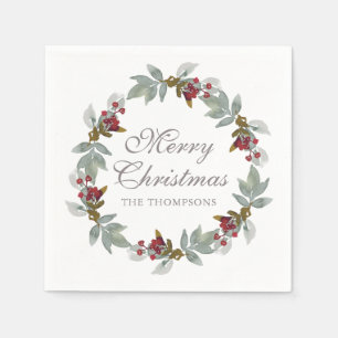 Weihnachtsfeiertage Winter Farbe Farbe Farbe Name Serviette