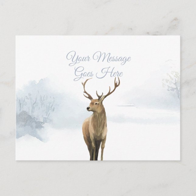 Weihnachtsfeiertage Winterstag Elegantes Skript Postkarte (Vorderseite)
