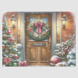 Weihnachtsfeiertage Wraath Seidenpapier