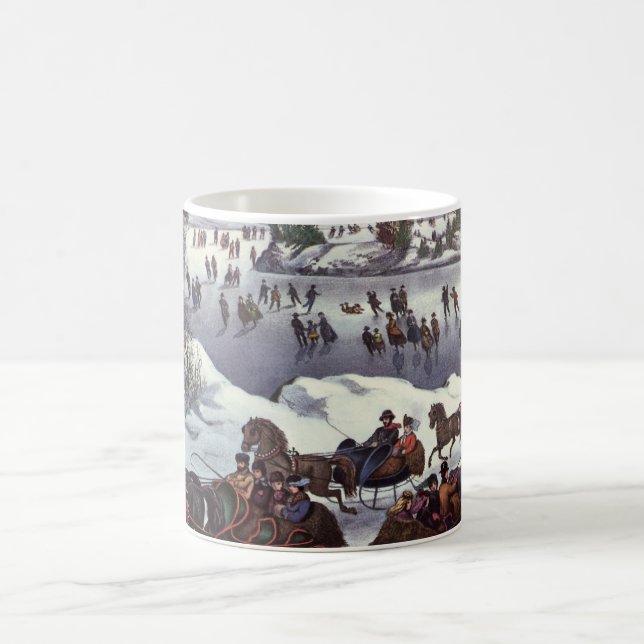 Weihnachtsfeiertage, Zentralpark im Winter Kaffeetasse (Mittel)