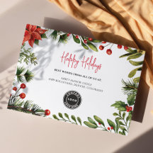 Weihnachtsfeiertagen mit benutzerdefinierten Logos