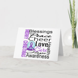 Weihnachtsfeiertags-Alzheimerkrankheit-Collage Feiertagskarte