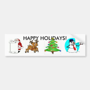 Weihnachtsfeiertags-Autoaufkleber Autoaufkleber