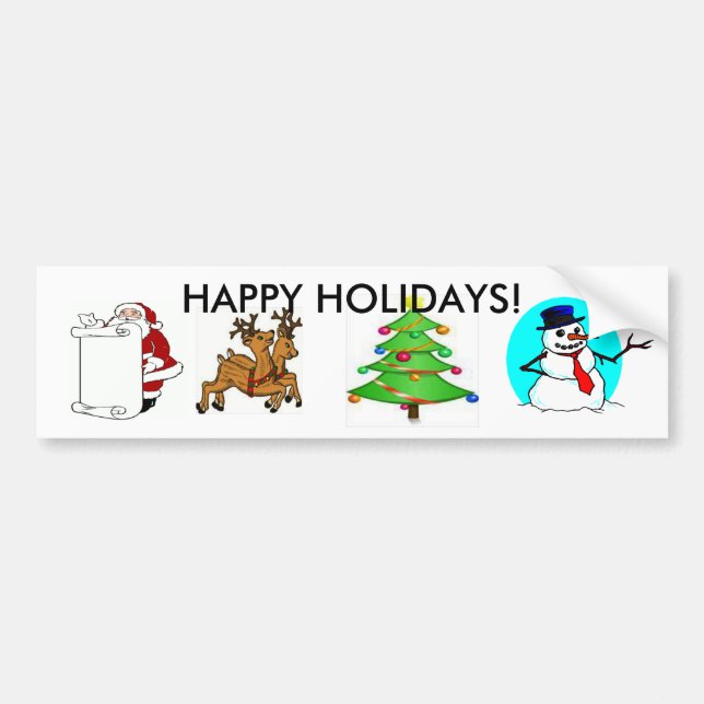Weihnachtsfeiertags-Autoaufkleber Autoaufkleber (Vorne)