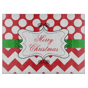 Weihnachtsfeiertags-Familienname Schneidebrett