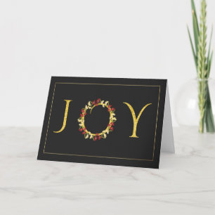 Weihnachtsfeiertags-Freude-Kranz-korporatives Feiertagskarte