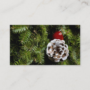 Weihnachtsfeiertags-immergrüner Visitenkarte