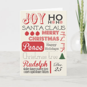 Weihnachtsfeiertags-Karte Feiertagskarte