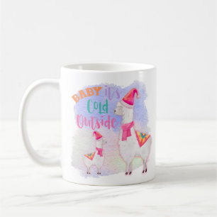 Weihnachtsfeiertags-Lama - Baby, es ist kalt drauß Kaffeetasse