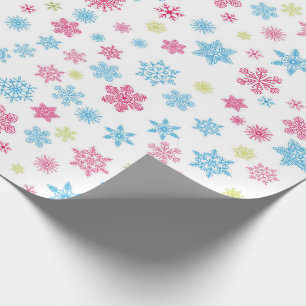 Weihnachtsfeiertags-Schneeflocke-Muster Geschenkpapier