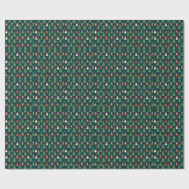 Weihnachtsfeiertags-Thema Geschenkpapier (Flach)