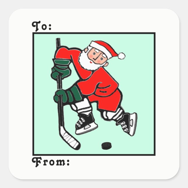 Weihnachtsfeiertagsgeschenk Tags Quadratischer Aufkleber (Vorderseite)