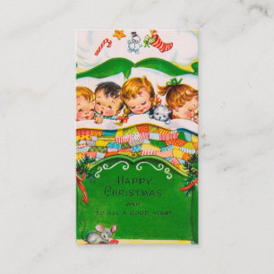 Weihnachtsfeiertagskinder addieren visitenkarte
