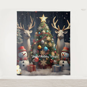 "Weihnachtsfeierzeit" Wandteppich