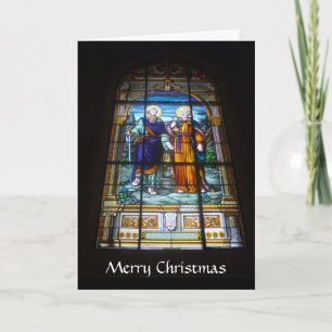 Weihnachtsfenster Feiertagskarte