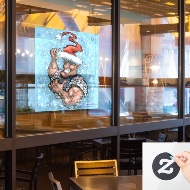 Weihnachtsfenster Fensteraufkleber (Restaurantfenster)