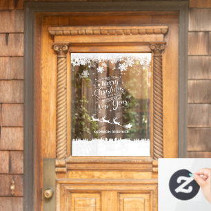 Weihnachtsfenster Klammern Zuhause oder Einzelhand Fensteraufkleber
