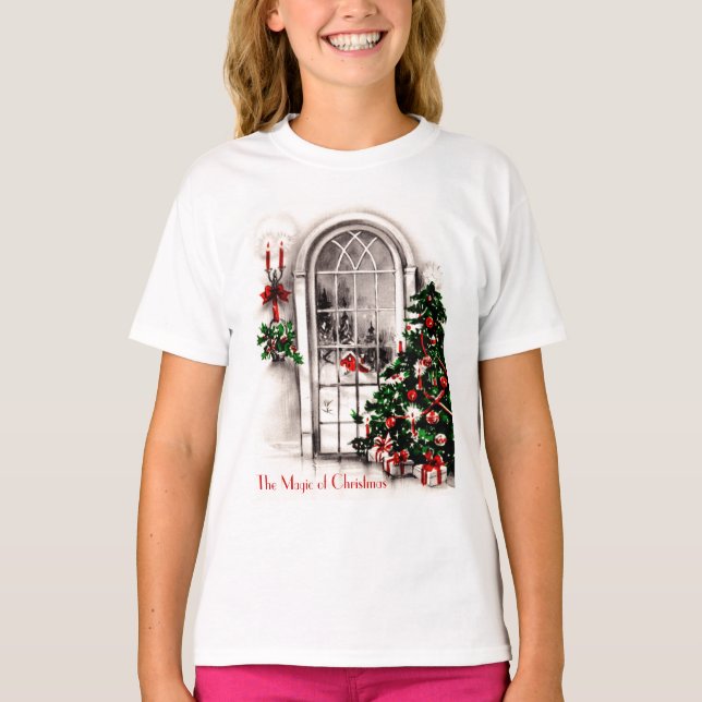 Weihnachtsfenster Mens Shirt (Vorderseite)