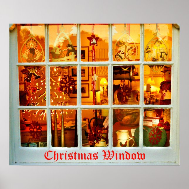 Weihnachtsfenster Poster (Vorne)