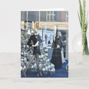 Weihnachtsfenster Shopping Chelsea London Großbrit Karte