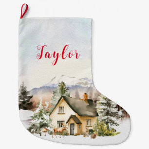 Weihnachtsferien Cottage Großer Weihnachtsstrumpf