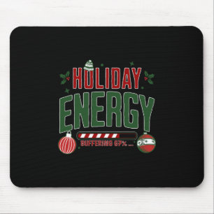 Weihnachtsferien Energiepufferung 67 Lustige Sechs Mousepad