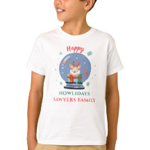 Weihnachtsferien Familie Matching Dog Howlidays