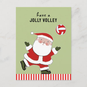Weihnachtsferien im Volleyball Postkarte