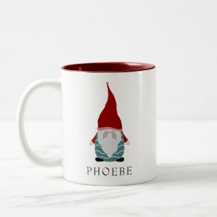 Weihnachtsferien personalisierte Familie Zweifarbige Tasse