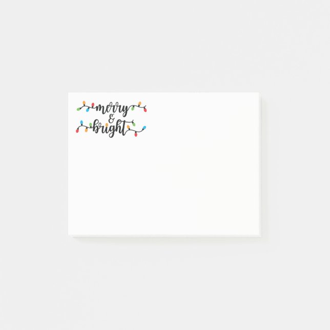 Weihnachtsferien-Post-it-Notes Post-it Klebezettel (Vorderseite)