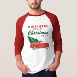 Weihnachtsferien Red Truck Matching Family T-Shirt