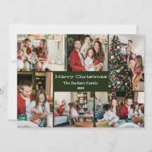 Weihnachtsferien Script Family Foto Collage
